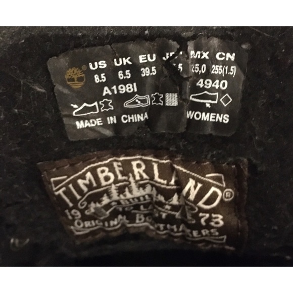 Timberland Black Leather Boots - Picture 6 of 6